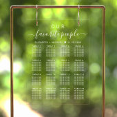 Favoriete Mensen 16 Tafel Bruiloft Zitplaatsen Wis Acryl Bord