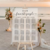 Favoriete Mensen 16 Tafel Frosted Wedding Zitplaat Acryl Bord