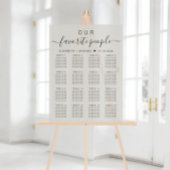 Favoriete Mensen 16 Tafel Taupe Bruiloft Zitplaats Acryl Bord