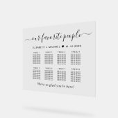 Favoriete mensen 8 Tafel Trouwstoelen Acryl Bord (Hoek)