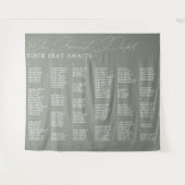 Favoriete mensen die een alfabetisch zitplaatskaar wandkleed (Voorkant (horizontaal))