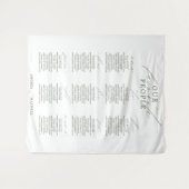 Favoriete Mensen Groene Sage Bruiloft Zitkaarten Wandkleed (Voorkant (horizontaal))