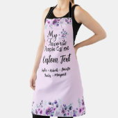 Favoriete mensen noemen me aangepaste naam, Paarse Schort (Insitu)