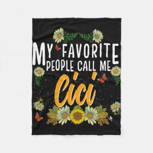 Favoriete mensen noemen me Cici T-shirt Moederdag  Fleece Deken