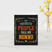 Favoriete mensen noemen me Nonno Vaderdag Kaart (Gele Bloem)