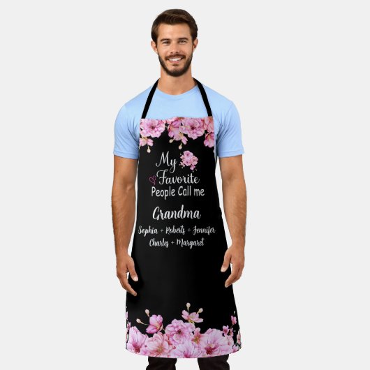 Favoriete mensen noemen me oma | Naam kleinkindere Schort (Gedragen)