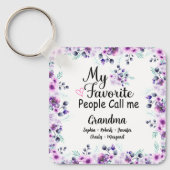 Favoriete mensen noemen me oma | Naam kleinkindere Sleutelhanger (Voorkant)