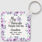 Favoriete mensen noemen me oma | Naam kleinkindere Sleutelhanger (Achterkant)