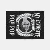 Favoriete mensen noemen me Pop Pop Opa Fleece Deken (Voorkant (Horizontaal))
