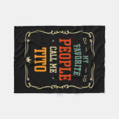 Favoriete mensen noemen me Tito Vaderdag Fleece Deken (Voorkant (Horizontaal))