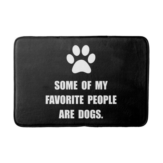 Favoriete mensenhonden badmat (Voorkant)