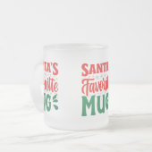 Favoriete Mok van de kerstman - Frosted Glass Deli (Voorkant links)