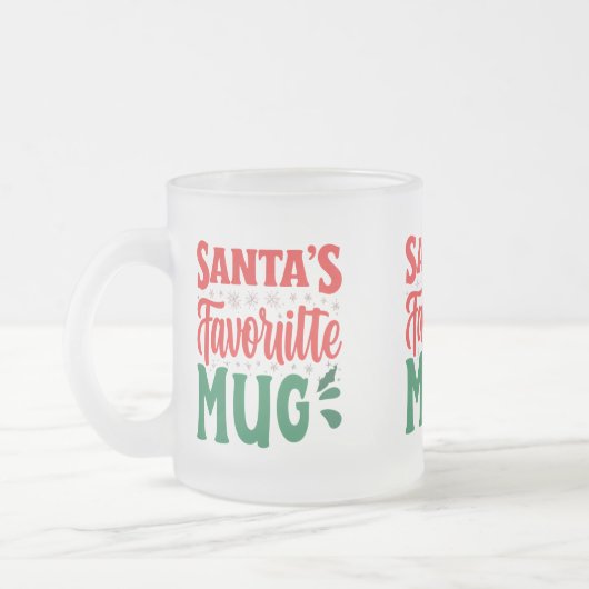 Favoriete Mok van de kerstman - Frosted Glass Deli (Links)