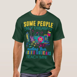 Favoriete muzikanten die mijn T shirt muziek leren