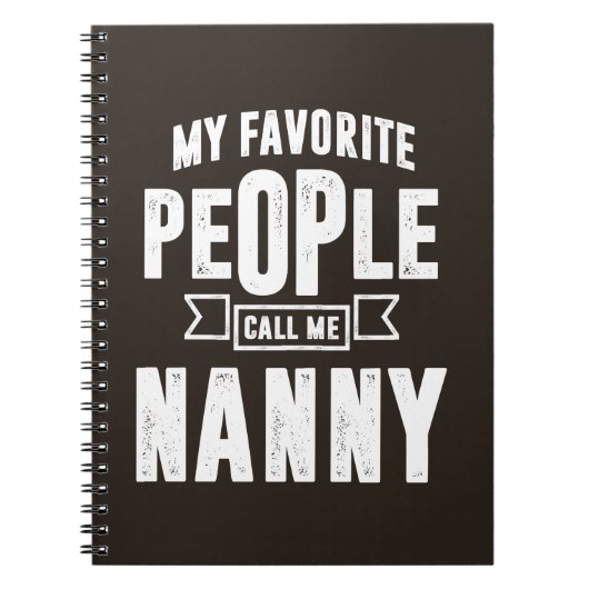 Favoriete nanny notitieboek (Voorkant)