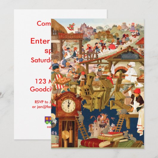 Favoriete neursery Rhymes Kaart (Voorkant / Achterkant)