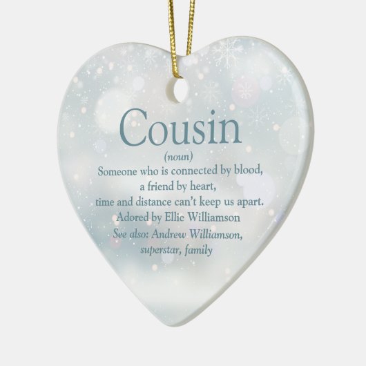 Favoriete nicht — Vroegere kerst Keramisch Ornament (Links)