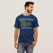 Favoriete Onderwerp - Fysieke Onderwijs T-shirt (Voorkant volledig)