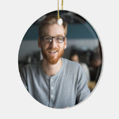 Favoriete oom definitie foto sneeuwvlokken script keramisch ornament (Links)