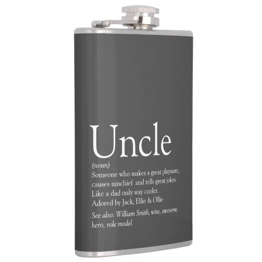 Favoriete Oom Definitie Grijs Heupfles (Rechts)