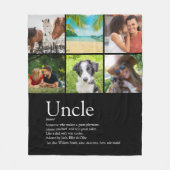 Favoriete oom Fun Cool Quote Foto Collage Fleece Deken (Voorkant)