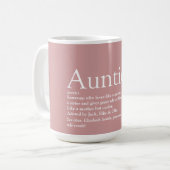 Favoriete Oom Tante Definitie Leuk Roze Koffiemok (Voorkant links)