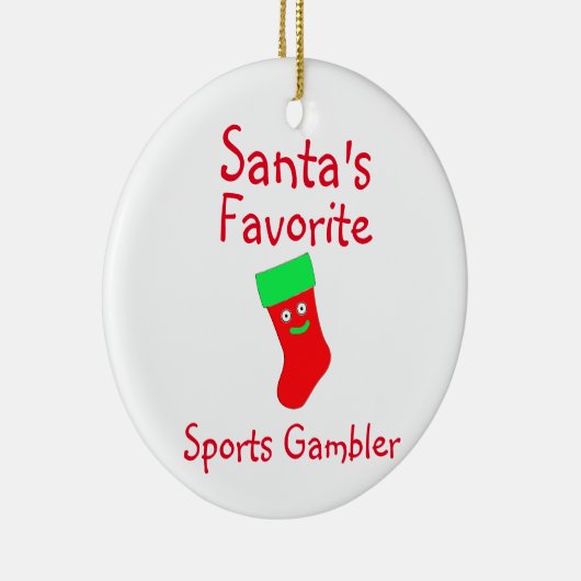 Favoriete Ornament voor gambler in Santa's (Rechts)