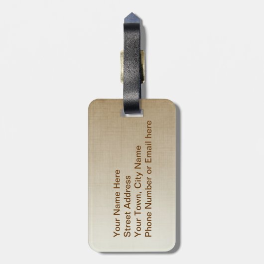 Favoriete paarden bagagelabel (Achterkant verticaal)