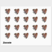 Favoriete paarden hart sticker (Vel)
