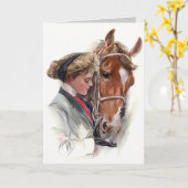 Favoriete paarden kaart (Gele Bloem)