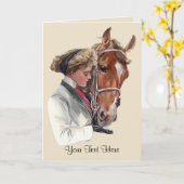 Favoriete paarden kaart (Gele Bloem)