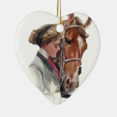Favoriete paarden keramisch ornament (Rechts)