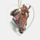 Favoriete paarden keramisch ornament (Links)