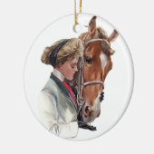 Favoriete paarden keramisch ornament (Links)
