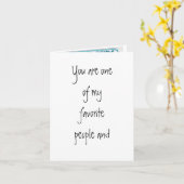 Favoriete personen - Verjaardag Kaart (Gele Bloem)