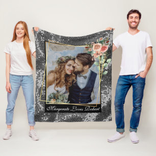 Favoriete persoon Ik hou van je foto fleece deken