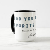 Favoriete Persoon Papa Koffiemok Mok (Voorkant links)