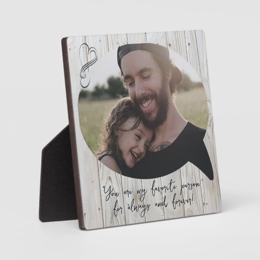 Favoriete persoon Praat Bubble Foto Behoud Fotoplaat (Voorkant)