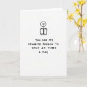 Favoriete Persoon Tekst Liefde Kaart (Gele Bloem)