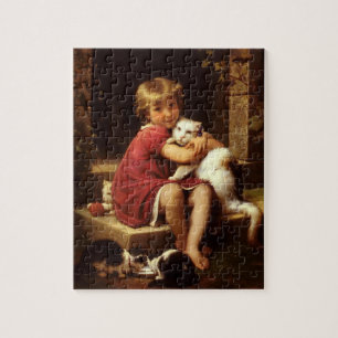 Favoriete pet kat van het meisje (Perrault) Legpuzzel