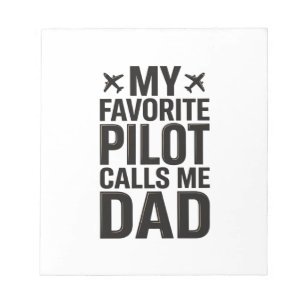 Favoriete piloot noemt me papa vintage vliegtuig s notitieblok