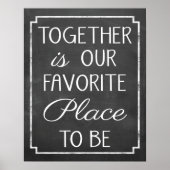 Favoriete plaats poster (Voorkant)