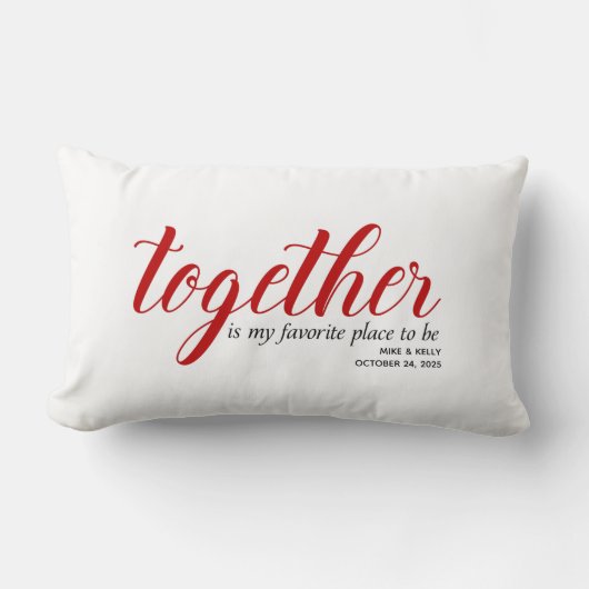 Favoriete plek om te zijn Gepersonaliseerd Kussen (Voorkant)