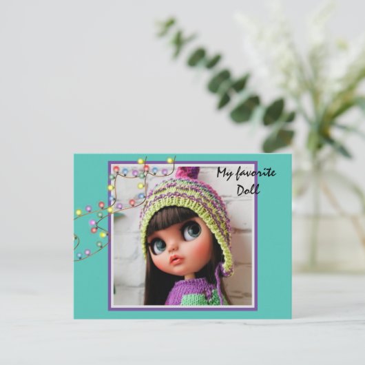 Favoriete poppen, poppen Blythe pop Briefkaart (Staand voorkant)