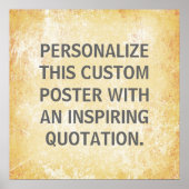 Favoriete Poster van het Citaat, gepersonaliseerde (Voorkant)