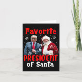 Favoriete President van Santa Christmas Proud Trum Kaart (Voorkant)