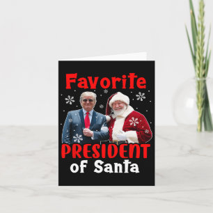 Favoriete President van Santa Christmas Proud Trum Kaart