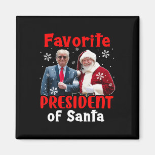 Favoriete President van Santa Christmas Proud Trum Magneet