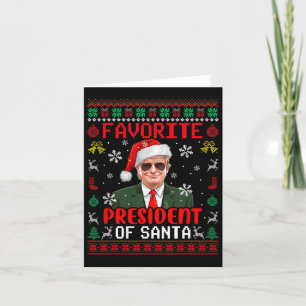 Favoriete President van Santa Xmas Trump Proud won Kaart