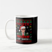 Favoriete President van Santa Xmas Trump Proud won Koffiemok (Links)